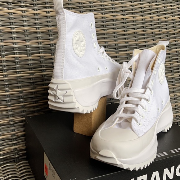 Converse Chuck Taylor All Star Run Star Hike Hi White/White WMNS Triple White - Picture 10 of 16